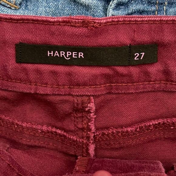 Harper/I Love H81‎ Short Bundle Size 27. Maroon and Blue Denim - Picture 4 of 7